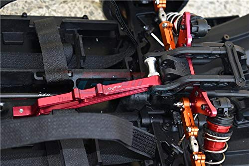 GPM for Arrma Limitless/Infraction Upgrade Parts Aluminum Rear Chassis Brace&Collar - 1Pc Set Red