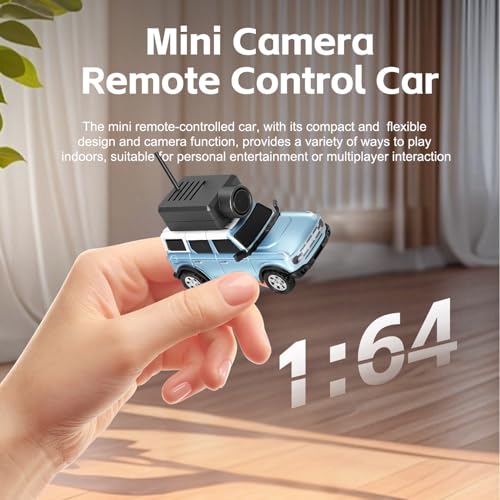 Wltoys 1:64 FPV RC Drift Car, 720P WiFi APP, 2.4GHz Gyro, Blue | HD Zero‑lag Camera, 3 Speeds & Suspension. Dual LED Lights. Smooth on Carpets/Tiles. APP Photo/Video/VR for Hobbyists - color: Blue