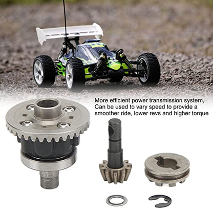 Socobeta RC Differential Bevel Gear Set, Plastic & Steel Replacement Parts for Smooth Car Performance