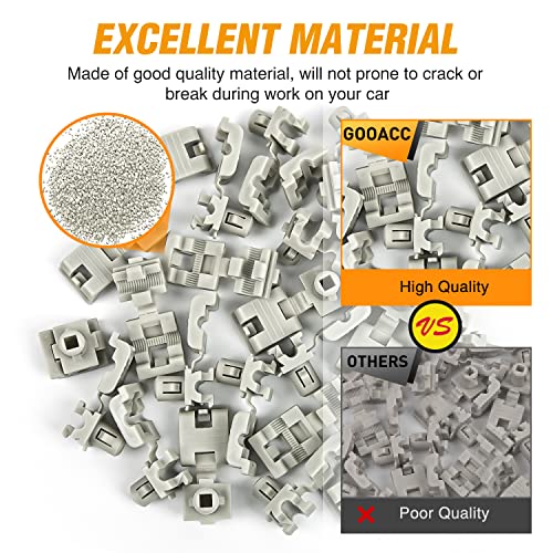 GOOACC 25Pcs Door Lock Rod Clip Tailgate Handle Rod Retainer | Compatible with GM 16629990,16675980 Ford F85Z-1521952-BA Buick, Cadillac, Chevrolet, Oldsmobile, Pontiac & Trucks 1996 - - color: 25Pcs Door Lock Rod Clip 7.6mm