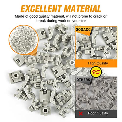 GOOACC 25Pcs Door Lock Rod Clip Tailgate Handle Rod Retainer | Compatible with GM 16629990,16675980 Ford F85Z-1521952-BA Buick, Cadillac, Chevrolet, Oldsmobile, Pontiac & Trucks 1996 - - color: 25Pcs Door Lock Rod Clip 7.6mm