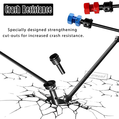 RC Drive Shaft CVD Axles Upgrades Part for 1/8 Typhon 6s, 1/7 Felony Limitless Roller Infraction 6s Blx，Steel Front Rear 4PCS Driveshafts w/17mm Wheel Hex Hub Hops Up,Navy Blue - color: Navy Blue- 4cvd-hubs