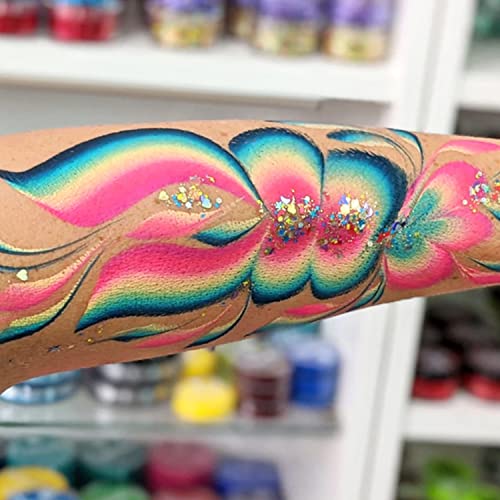 Dome Stroke - Harmony (25 gm), Professional 1-Stroke Split Cake, Hypoallergenic, Non-Toxic, Water Activated Face & Body Painting Makeup Supplies for Halloween Adults - color: Harmony