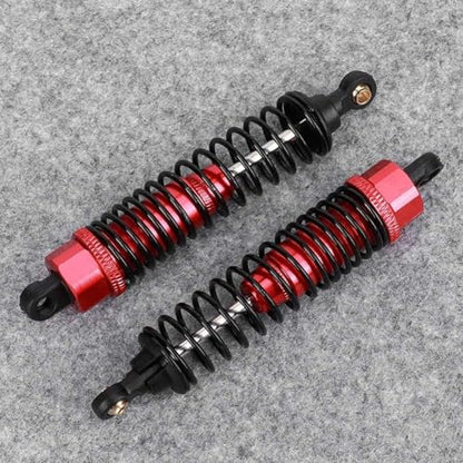 Shock Struts Damper, 2 Pcs Front Rear Shocks Damping Metal RC Car Upgrades Part Absorbers Oil Damper for 1/10 Flat RC Racing Car (100MM) - size: 100MM