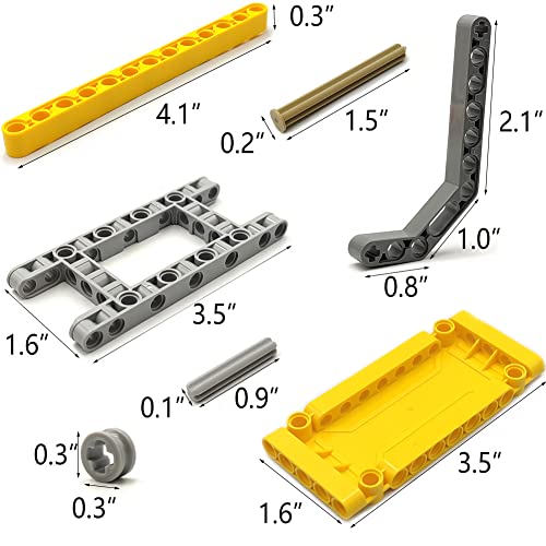 dspitwod Technical Parts Beams Axles Connectors Bricks Sets - 420 Pieces, Frame Liftarms Beams for Technic Car STEM Building Block Toys - style: 420 TECHNIC PARTS