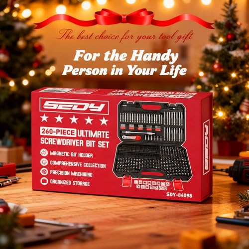 260-Piece Ultimate Precision Screwdriver Bit Set, Premium Security Bit Set Includes Magnetic Security Bits, Nut Driver, Ratchet Wrench and Bits Holder - style: 260 PCS Multi-Tasker Kit