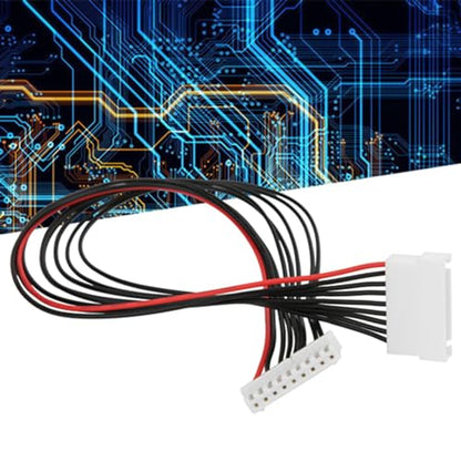 LiPo Balance Extension Wire, Plastic Metal JST XH 8S Balance Plug Extension Wire Set, 10 Pack 30cm Length, for LiPo Battery Charging RC Car Plane Replacement