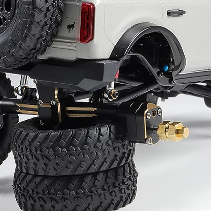 SCX24 Brass Wheel hex Hub Extenders 4pcs 8mm(+4mm) with Nuts 1.0 Wheel Rims Adapter for 1/24 RC Crawler SCX24 Bronco C10 Gladiator AX24 SCX24 Upgrades Accessories (SCX24 Brass Wheel hex Hub 8mm)