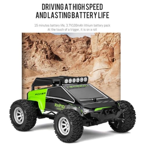 RC Off-Road Vehicle Model, 1/32 Scale 4WD Mini Electric 2.4G Remote Control High Speed Drift Off-Road, Mini Racing Drift Car for Adults - color: Blue/S658