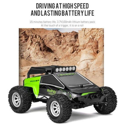 RC Off-Road Vehicle Model, 1/32 Scale 4WD Mini Electric 2.4G Remote Control High Speed Drift Off-Road, Mini Racing Drift Car for Adults - color: Blue/S658