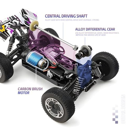 1/14 Scale Fast RC Cars, 4WD Off-Road Remote Control Trucks 40KM/H Speed for Adults and Kids Boys, All Terrain Truck Toys Gifts - style: 144016