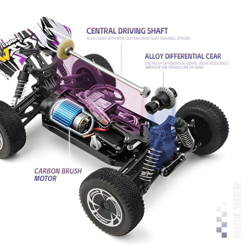 1/14 Scale Fast RC Cars, 4WD Off-Road Remote Control Trucks 40KM/H Speed for Adults and Kids Boys, All Terrain Truck Toys Gifts - style: 144016
