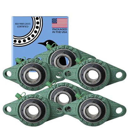 PGN UCFL204-12 (6 Pack) 2-Bolt Flange Bearing 3/4" Bore - size: 6, style: UCFL204-12