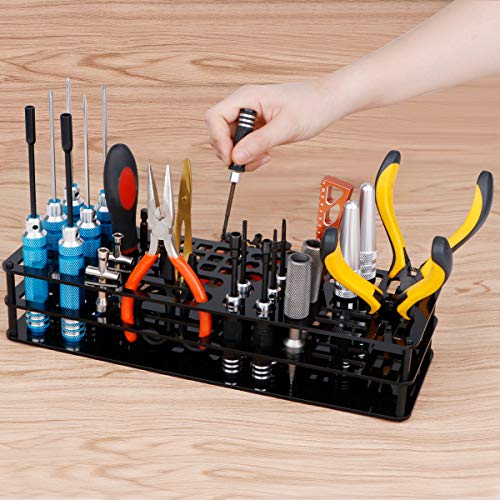 Screwdriver Storage Rack, Organizers for Hex Cross, RC Tools Rack 63 Holes | Organizers for Hex Cross, tool storage rack, rc tool bag storage rack, 63-hole, Easy to Install
