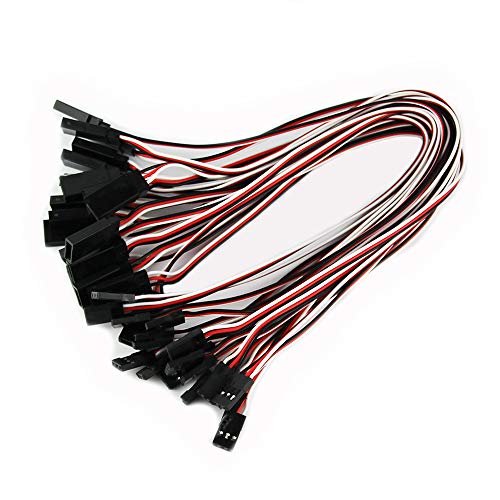 20pcs 11.81inch 30cm 300mm RC Servo Extension Cord Cable Wiring Lead for RC Car Helicopter
