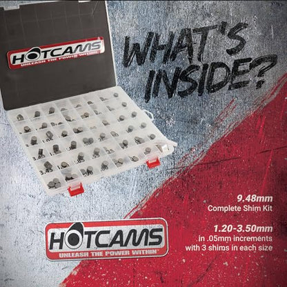 Hot Cams 9.48mm Complete Shim Kit HCSHIM02 for Arctic Cat DVX 400 ATV Honda TRX ATV Kawasaki KFX ATV Suzuki LT-R ATV Yamaha YFZ ATV, Regular