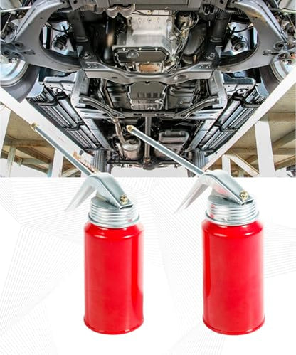 2PCS Oil Can,Car Accessories Oil Can Pump Oiler with Spout,Hand Pump Gun Oiler Spray Cans,Automotive Replacement Engine Oils Pumps,Used in Bicycles,Motorcycles,Automobiles,and Other Industries