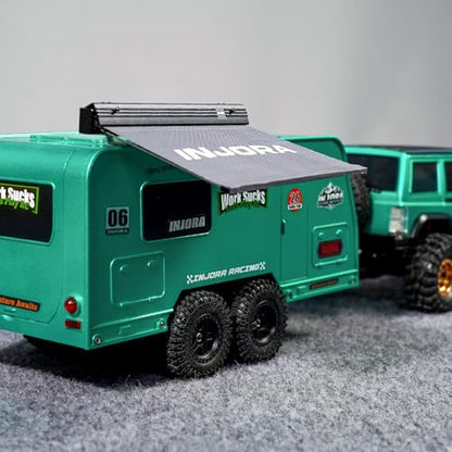 INJORA Scale Retractable Overland Awning for 1/18 1/24 RC Crawler Upgrade