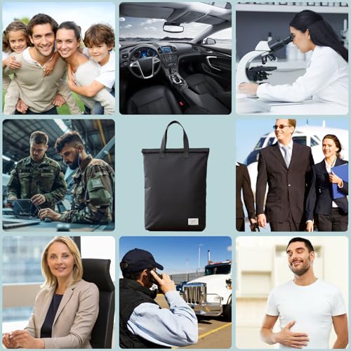 Faraday Bag for Electronics, 19.5X13inch, Anti‑Tracking | Anti-Tracking Faraday Cage with Handle EMP Protection Bag for Laptops Tablets Phones Car Keys - size: 19.5X13inch