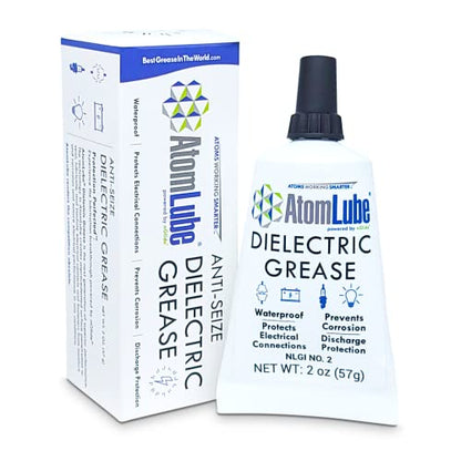 Dielectric Grease, 2 Oz. Tube | Waterproof Dielectric Silicone Grease for Electrical Connectors, Switches, and Sensors | Safe High Temp Grease & Multipurpose Electric Grease | Waterproof & High Temp Multipurpose Silicone Grease for Electrical Connectors,