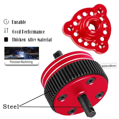 RC Gears Upgrades Part for 1/10 Slash/Stampede/Bandit/Rustler 2WD VXL,Diff Transmission Gear &48P 76T w/25T 27T Pinions &Pressure Plate &Slipper Clutch &Slipper Rebuild Kit Hops Up,Red - color: Red(1set)