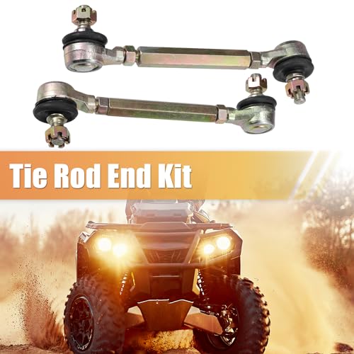 ACROPIX 9cm 3.54" Steering Tie Rod End Tie Rod Link Fit for 50cc 70cc 90cc 110cc 125cc 150cc ATV Quad Four Wheeler with Ball Joint Accessories - Pack of 2 - size: 90mm