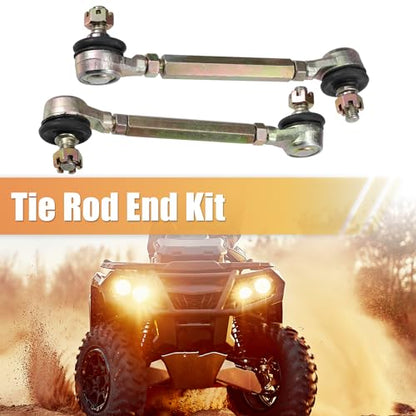 ACROPIX 9cm 3.54" Steering Tie Rod End Tie Rod Link Fit for 50cc 70cc 90cc 110cc 125cc 150cc ATV Quad Four Wheeler with Ball Joint Accessories - Pack of 2 - size: 90mm