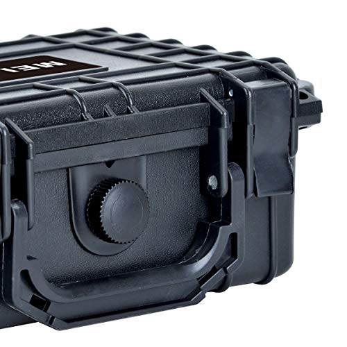 MEIJIA Portable All Weather IP67 Waterproof Protective Case, Hard Case,Camera Case With Customizable Foam,Fit Use of Drones, Cameras,Equipments (Black, 8.12x6.56x3.56inches) - color: Black, size: 8.12 x 6.56 x 3.56 inches