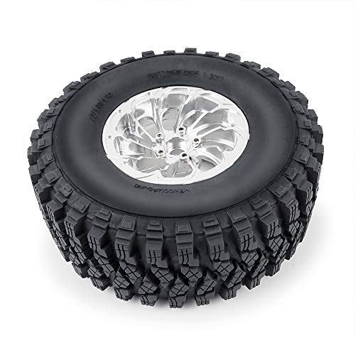 4pcs 2.2" Crawler Tires 125 * 50mm with Foam Insert for 1/10 RC Crawler Car Axial SCX10 TRX4 Wraith RBX10 RR10