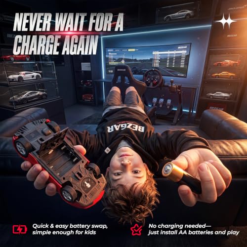 BEZGAR 1:24 Official Licensed Ferrari SF90 Stradale Remote Control Car | Official Ferrari Toy Car replica,2.4G stable signal,rubber racing tires,ideal gift toy for boys ages 4-7, 8-12 and adults - color: Ferrari-1:24 Ferrari Sf90 Stradale