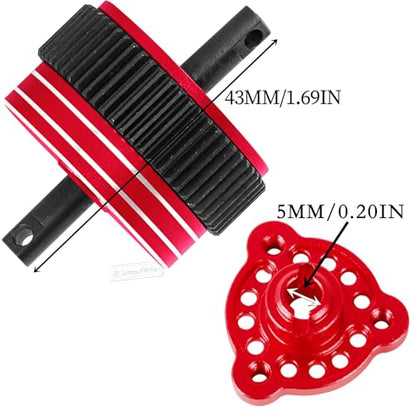 RC Differential Transmission Gear & 90T Spur Gear & Slipper Clutch & Pressure Plate & Slipper Rebuild Kit Upgrades Part for 1/10 Slash/Stampede/Bandit/Rustler 2WD VXL,Red