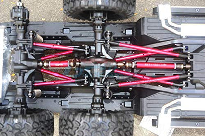 GPM For Traxxas TRX-6 Merc-Benz G63 (88096-4) Steel+Aluminum Front + Center + Rear CVD Drive Shaft - 3Pc Set Blue
