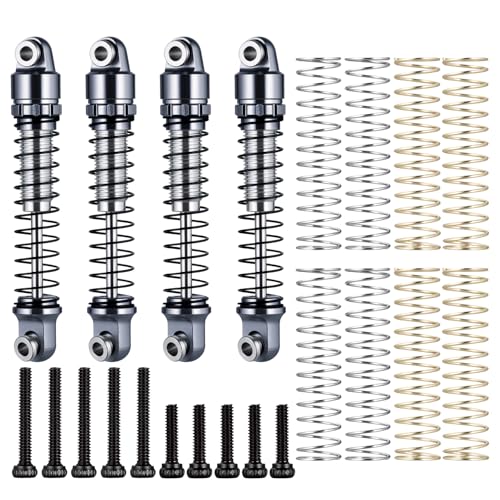 4PCS/1Set Aluminum Shocks 22mm 25mm 28mm Extended Absorber Damper 1/30th for AXIAL SCX30 RC Crawler Car Upgrade Parts - size: 28mm