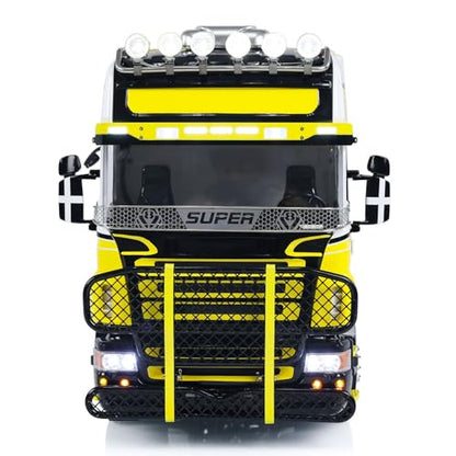 1/14 6x6 RC Tractor Truck Metal Chassis G-6181 Equipment Rack Cars Model Light Sound System Motor Servo ESC Hobby Grade Model for Adult(RTR-Edition)