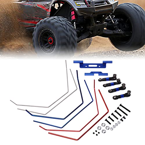 RC Anti Roll Bar Kit, Metal Front and Rear Wide Sway Bar Kit Repair Parts High Hardness Replacement for Slash 2WD for 1/10 RC Car