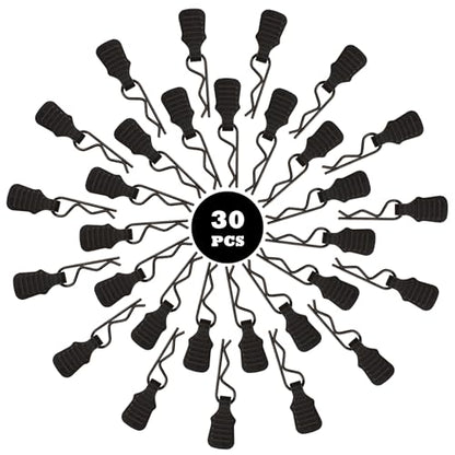 30 PCS Universal RC Car Body Clips w/Pull Tabs R Pins Compatible with 1/10 Scale Traxxas Arrma Axial Losi 1/8 Redcat HPI HSP Exceed Truck Buggy Shell Replacement Parts - color: 1.4mm