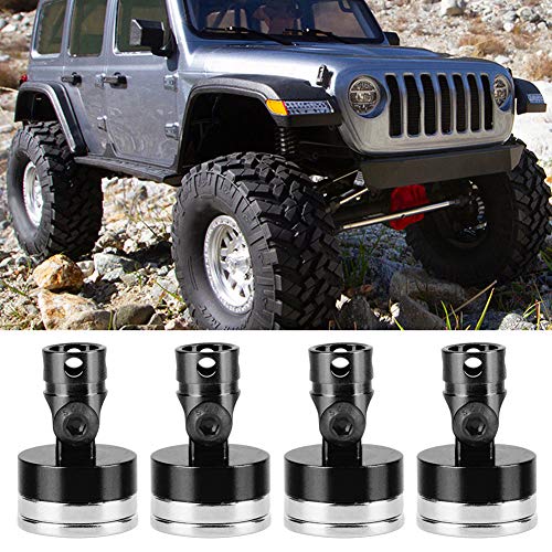 4pcs Strong Magnet RC Car Shell Column Post, Magnetic Body Post Mount Fit for AXIAL SCX10 1/10 RC Car Model(Black)