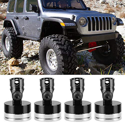 Keenso 4pcs Strong Magnet RC Car Shell Column Post, Magnetic Body Post Mount Fit for SCX10 1/10 RC Car Model - color: Black