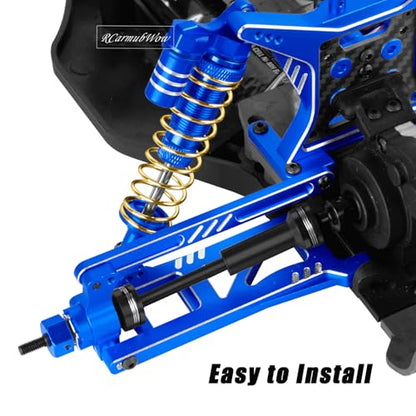RC Driveshafts Axles Upgrades Part for 1/10 ECX 2WD Series RC Car,Harden Steel #45 Rear Drive Shaft CVD & Front Axles Hops Up,Black