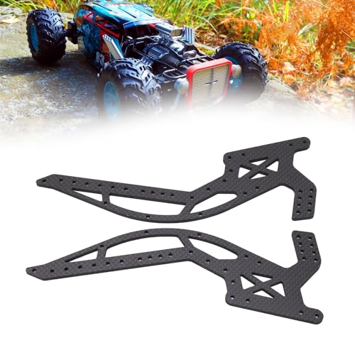 RC Crawler Wheelbase Chassis Kit, 110/ RC Crawler Carbon Frame, Strength Chassis Girder Rails with Shock Absorption, Replacement for, Aluminum Alloy Construction