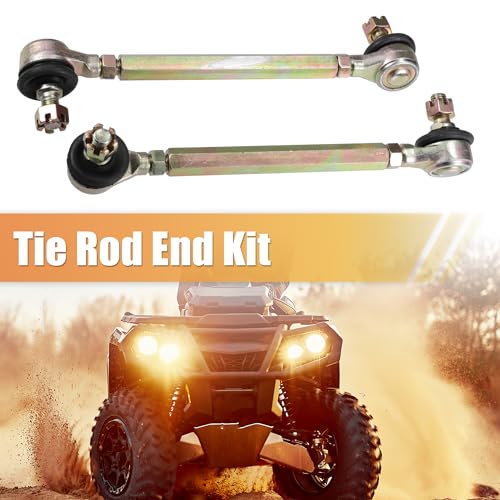 ACROPIX 13cm 5.11" Steering Tie Rod End Tie Rod Link Fit for 50cc 70cc 90cc 110cc 125cc 150cc ATV Quad Four Wheeler with Ball Joint Accessories - Pack of 2 - size: 130mm
