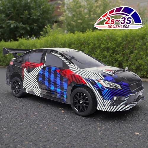 Hobbypark (4-Pack) OD 2.56''(65mm) Rubber Tires & Wheels 12mm Hex Drive Hub for 1/10th Scale RC Touring Car
