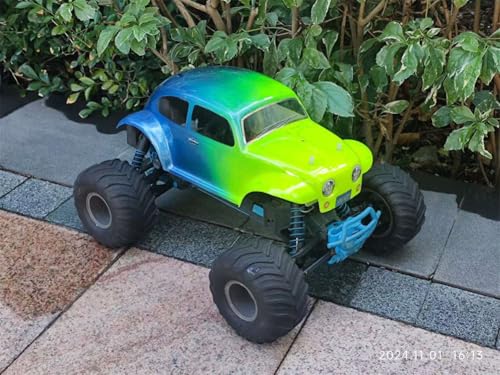 SANTAIZI 1/10 Scale Beetle Clear Body Shell Replacement for MT and Short Course Car Width 260mm with Decal Sheet
