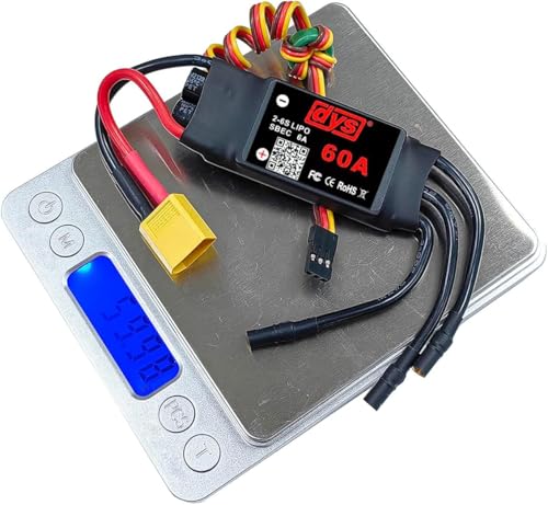 DYS 60A 2-6S Brushless ESC with 5V/6A SBEC with XT60 & 3.5mm Plug for RC Fixed-Wing Aircraft Helicopter - color: Dys-60a-esc