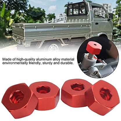 4pcs mm to 12mm Hex Combiner, Hex Adapter Wheel Hub, Hex Adapter ARY for WPL D12 1/10 RC Trucks