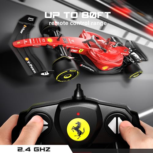 Voltz Toys Authentic Licensed 1:18 Ferrari F1 75 Remote Control Car - F1 Collection RC car Series for Kids and Adults - 2.4GHz RC Car for Gift (1:18 Ferrari F1 75) - color: 1:18 Ferrari F1 75