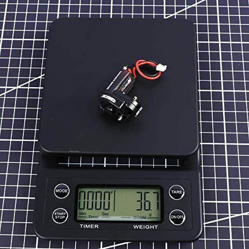 RCAWD SCX24 050 55T Motor with Metal Gearbox Combo Transmission for Axial 1/24 SCX24 Brushed Motor Clawer Series Upgreads Part - color: Black