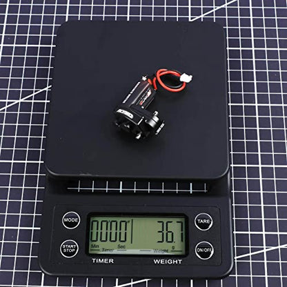 RCAWD SCX24 050 55T Motor with Metal Gearbox Combo Transmission for Axial 1/24 SCX24 Brushed Motor Clawer Series Upgreads Part - color: Black