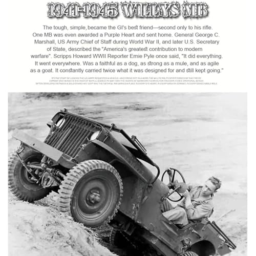 HG4-58 RC Off-Road Truck, 1/14 Scale All Terrain Dual-Speed 4WD Crawler with Sound & Lights, RTR Willys Military RC Truck Car for Hobby Enthusiasts - color: Desert Yellow