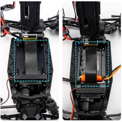 RC Car Aluminum Alloy Battery Tray Holder for 1/24 Buggy Losi Micro-B Upgrade